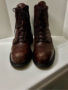 Red Wing Shoes Men's Dark Brown Leather Lace-Up Work Boots